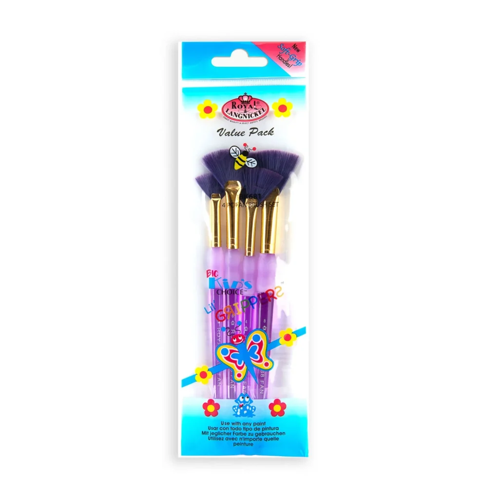 BK681 BIG KID'S CHOICE™ 4 PC FAN BRUSH SET